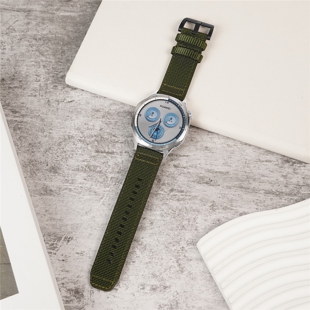Vékony nylon szíj a Xiaomi Watch S4 47 mm-es modellhez – sötétzöld