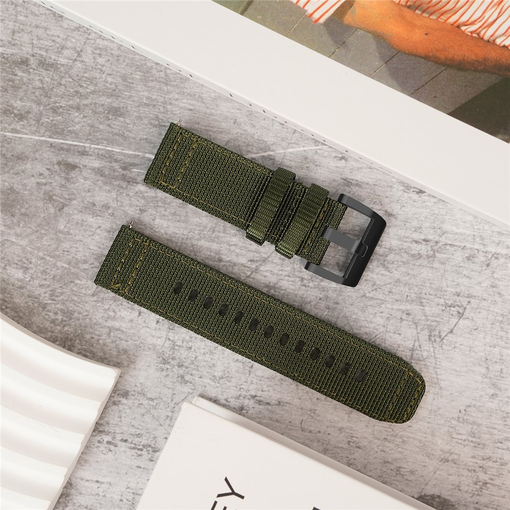 Vékony nylon szíj a Xiaomi Watch S4 47 mm-es modellhez – sötétzöld