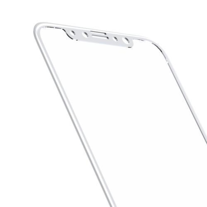 Alapkészlet elülső és hátsó edzett üveg az iPhone X készülékhez - fehér