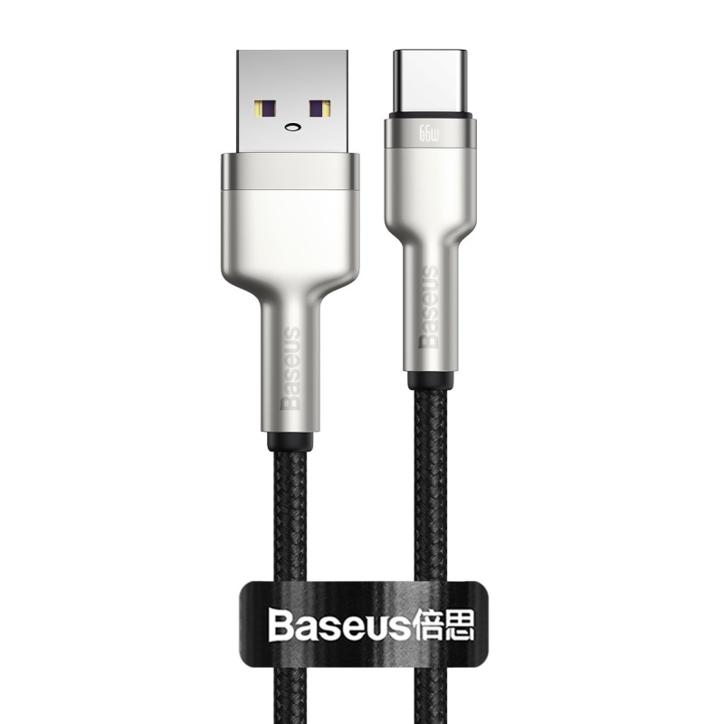 Baseus CAKF000001 Cafule adatkábel USB-USB-C 66W 0.25m fekete