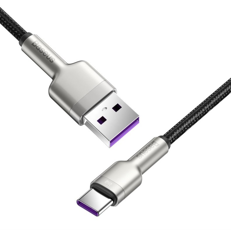 Baseus CAKF000001 Cafule adatkábel USB-USB-C 66W 0.25m fekete