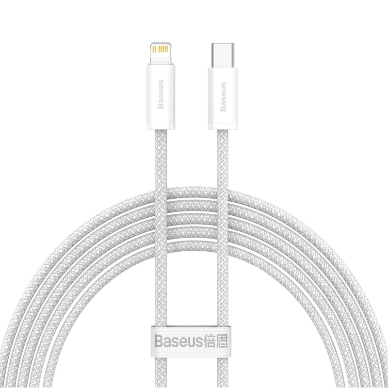 Baseus CALD000102 Dynamic Series USB-C Lightning kábel 20W 2m Fehér
