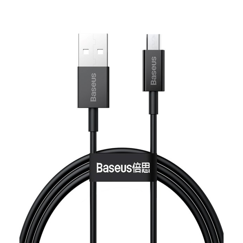 Baseus CAMYS-01 Superior gyors töltő adatkábel MicroUSB 2A 1m fekete
