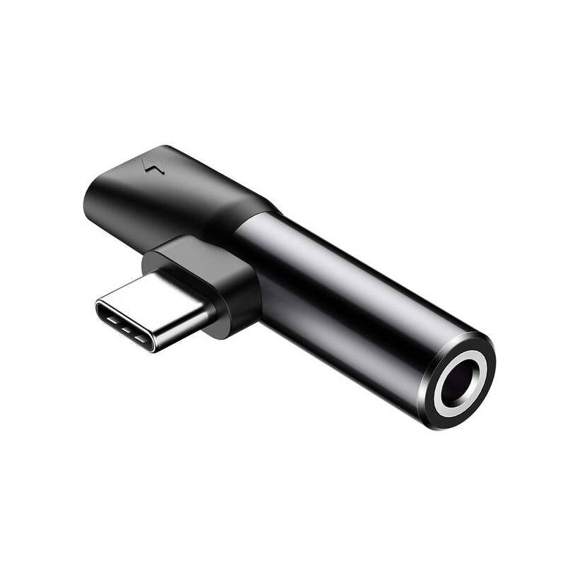 Baseus CATL41-01 USB-C/3,5 mm-es csatlakozó Fekete