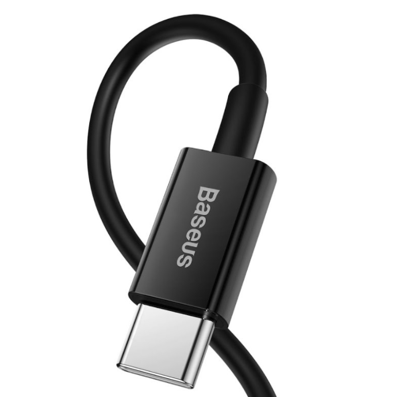 Baseus CATLYS-A01 Superior gyors töltő adatkábel USB-C Lightning 20W 1m Fekete