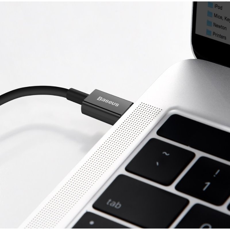 Baseus CATLYS-C01 Superior gyors töltő adatkábel USB-C Lightning 20W 2m Fekete