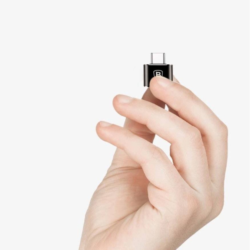 Baseus CATOTG-01 USB-A USB-C adapterre Fekete