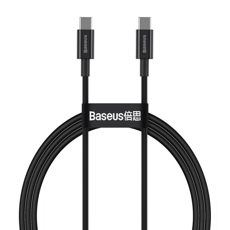 Baseus CATYS-C01 Superior Gyors töltő adatkábel USB-C - USB-C 100W 2m fekete