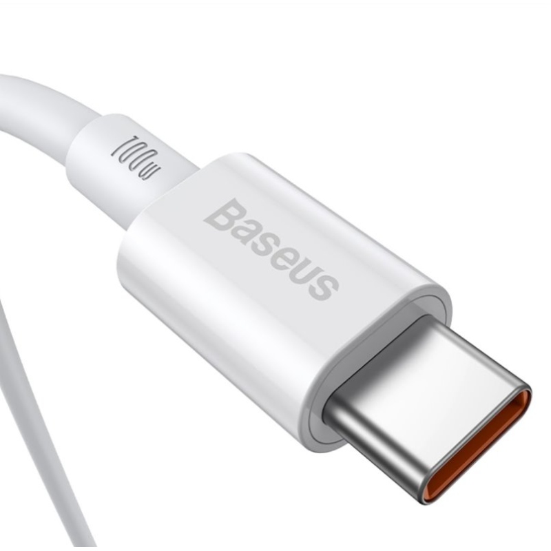 Baseus CATYS-C02 Superior Gyors töltő adatkábel USB-C - USB-C 100W 2m Fehér