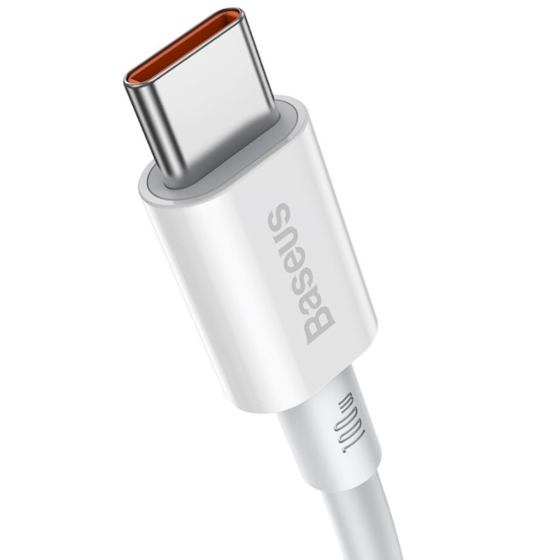 Baseus CATYS-C02 Superior Gyors töltő adatkábel USB-C - USB-C 100W 2m Fehér