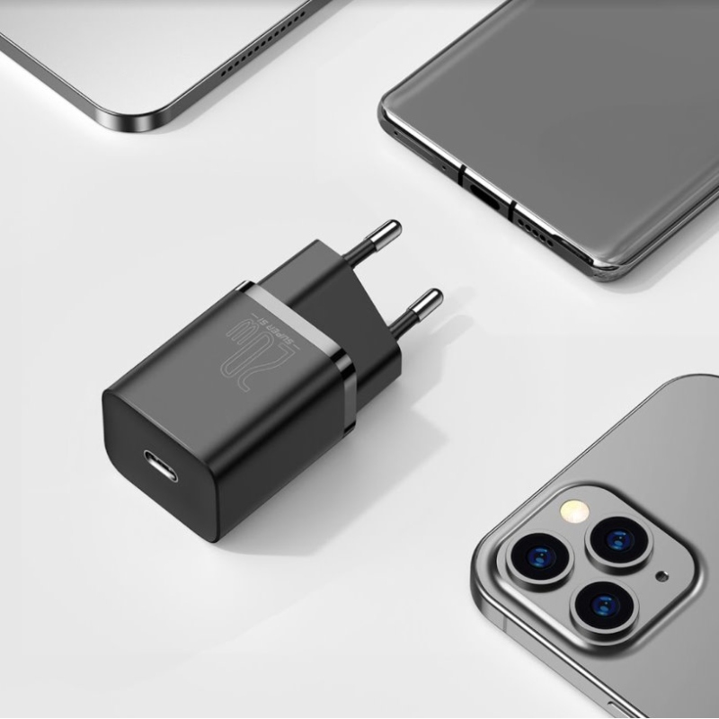 Baseus CCSUP-B01 Super Si gyorstöltő USB-C 20W Fekete