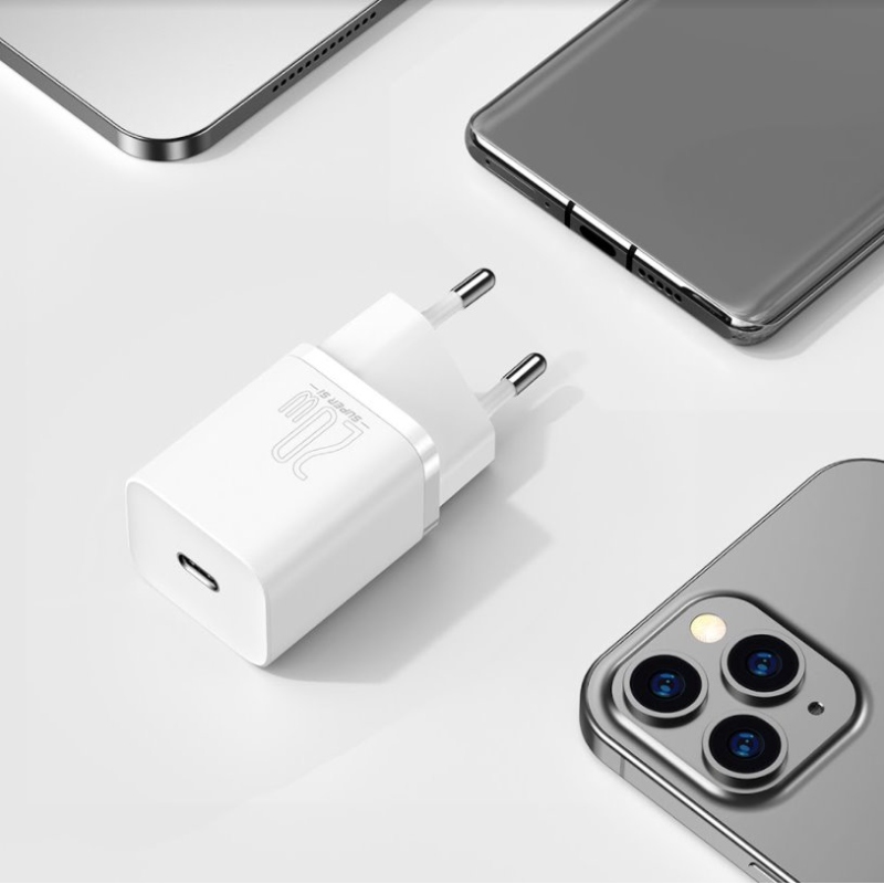 Baseus CCSUP-B02 Super Si gyorstöltő USB-C 20W Fehér