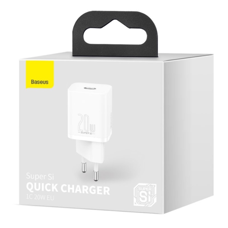 Baseus CCSUP-B02 Super Si gyorstöltő USB-C 20W Fehér