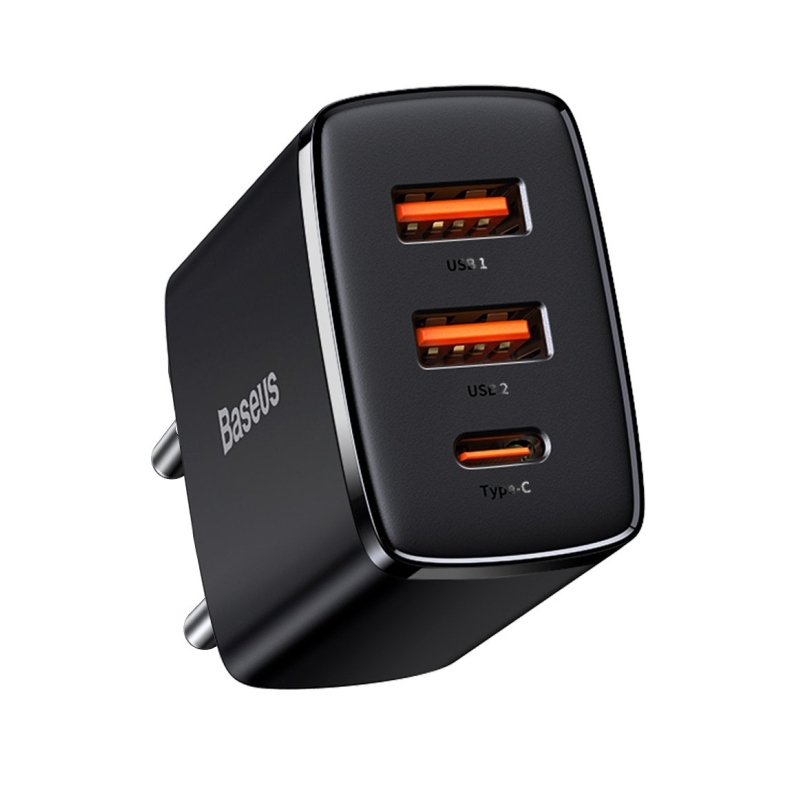 Baseus CCXJ-E01 Kompakt gyorstöltő USB-C 30W Fekete