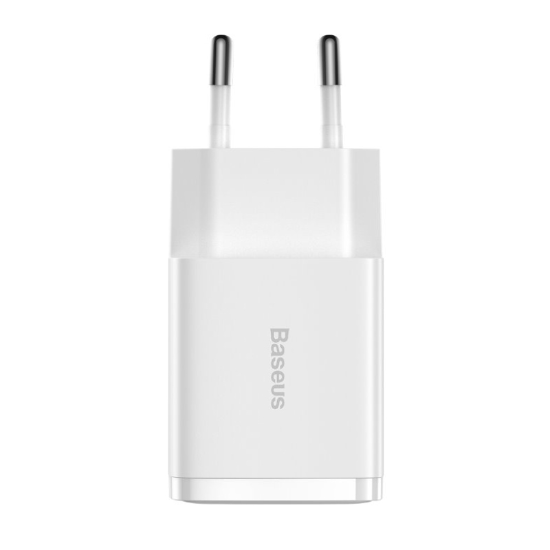 Baseus CCXJ010202 Kompakt töltő 2xUSB 10.5W Fehér