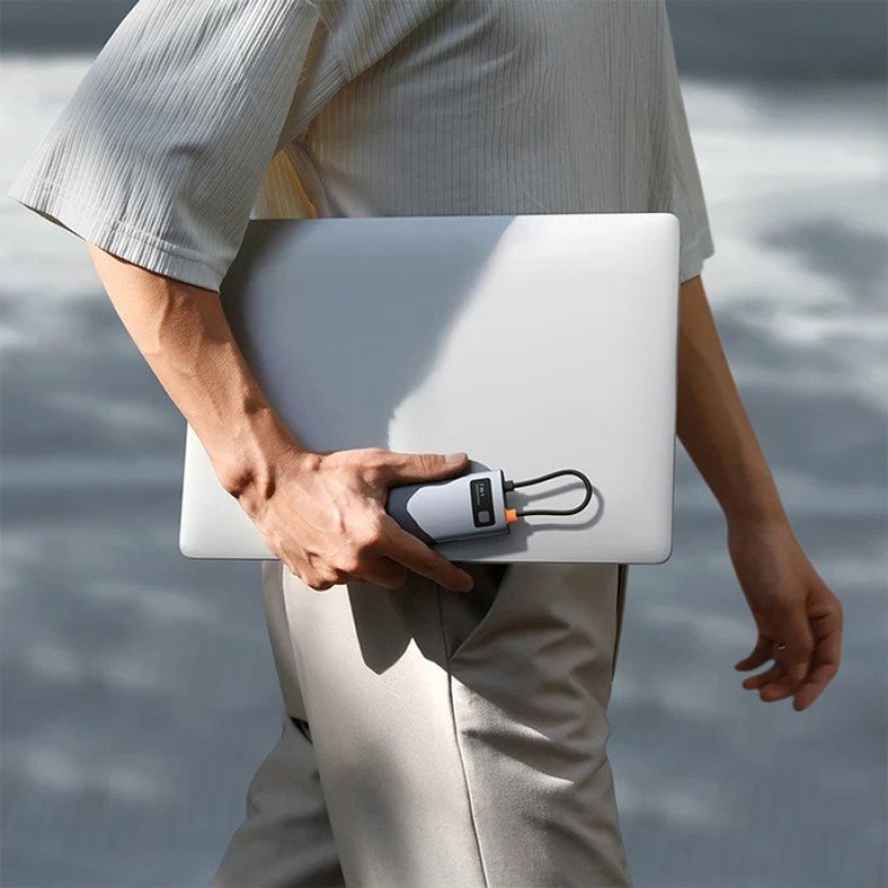 Baseus Metal Gleam sorozat 7in1 USB-C HUB dokkolóállomás űrszürke