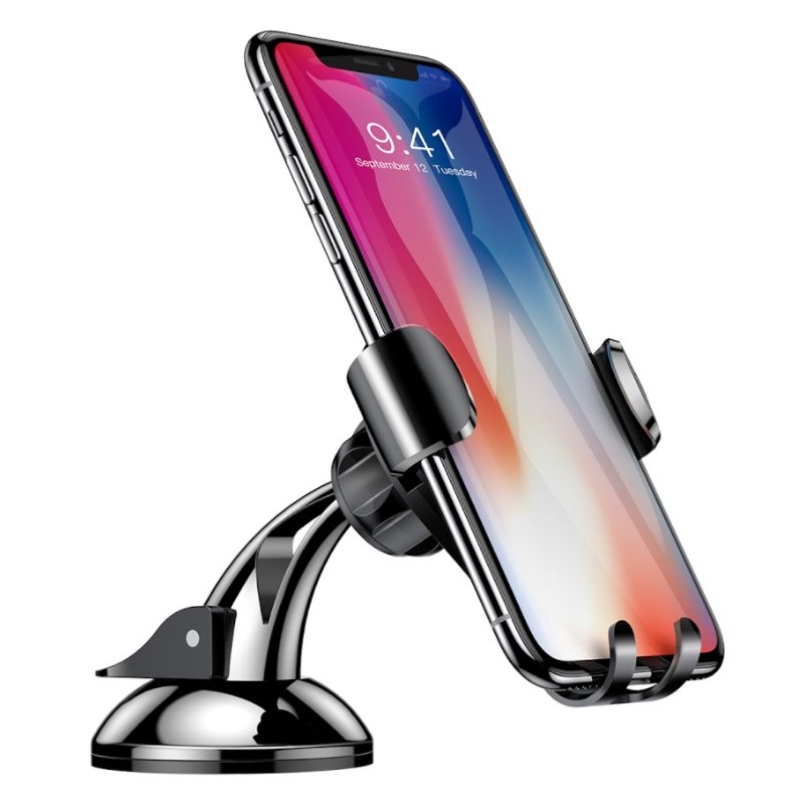 Baseus SUYL-XP0S Osculum Gravitációs autós tartó fekete/ezüst színben