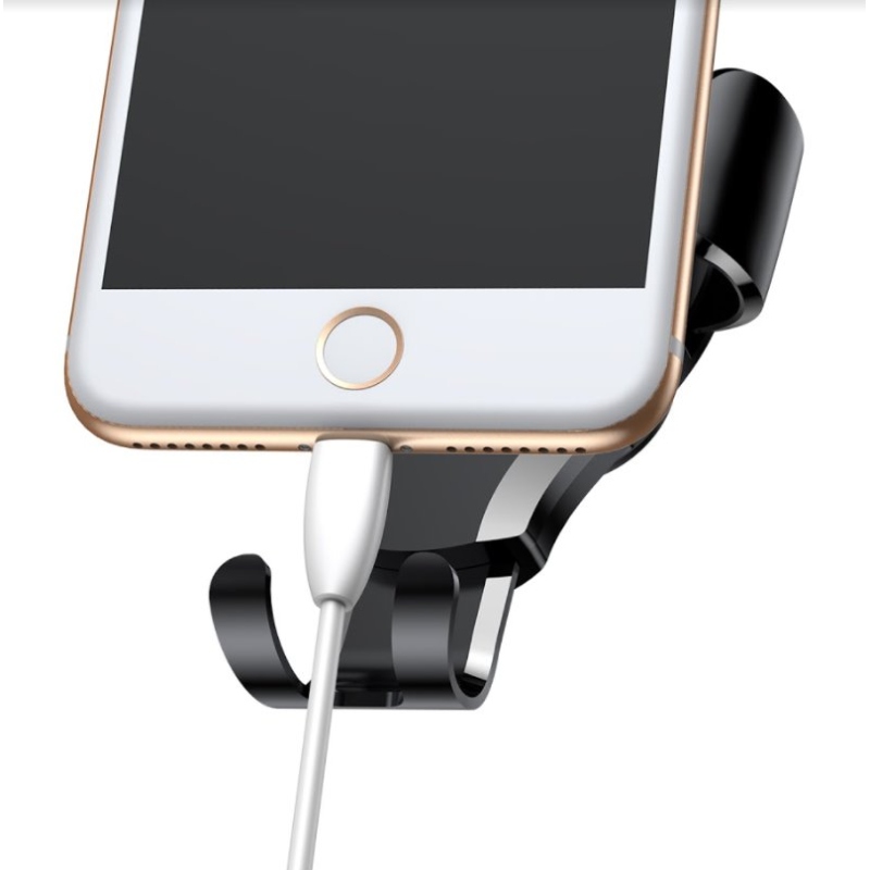 Baseus SUYL-XP0S Osculum Gravitációs autós tartó fekete/ezüst színben