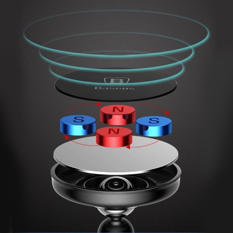 Baseus SUYZD-01 Bullet An fedélzeti mágneses tartó fekete