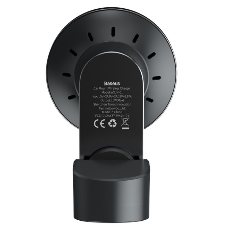 Baseus WXJN-01 Big Energy autós tartó vezeték nélküli töltéssel Fekete