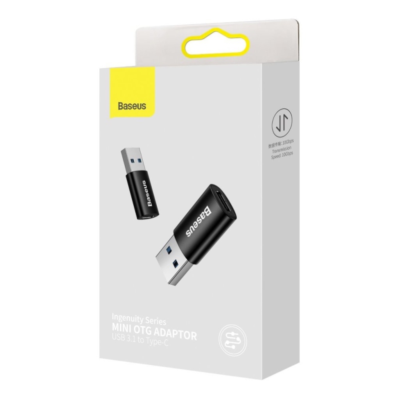 Baseus ZJJQ000103 Ingenuity Mini OTG adapter USB-C USB-A kékre