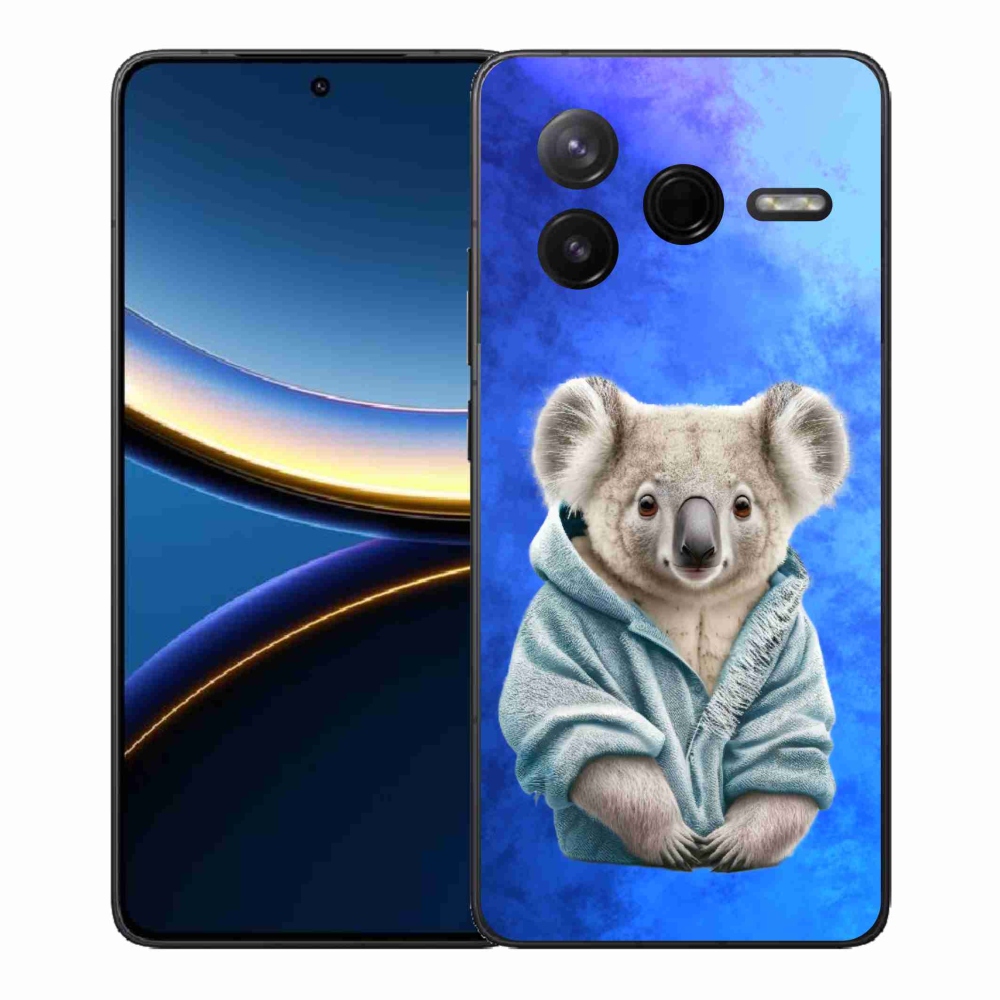 Gél borítás mmCase a Xiaomi Poco F7 Pro számára - koala pulóverben