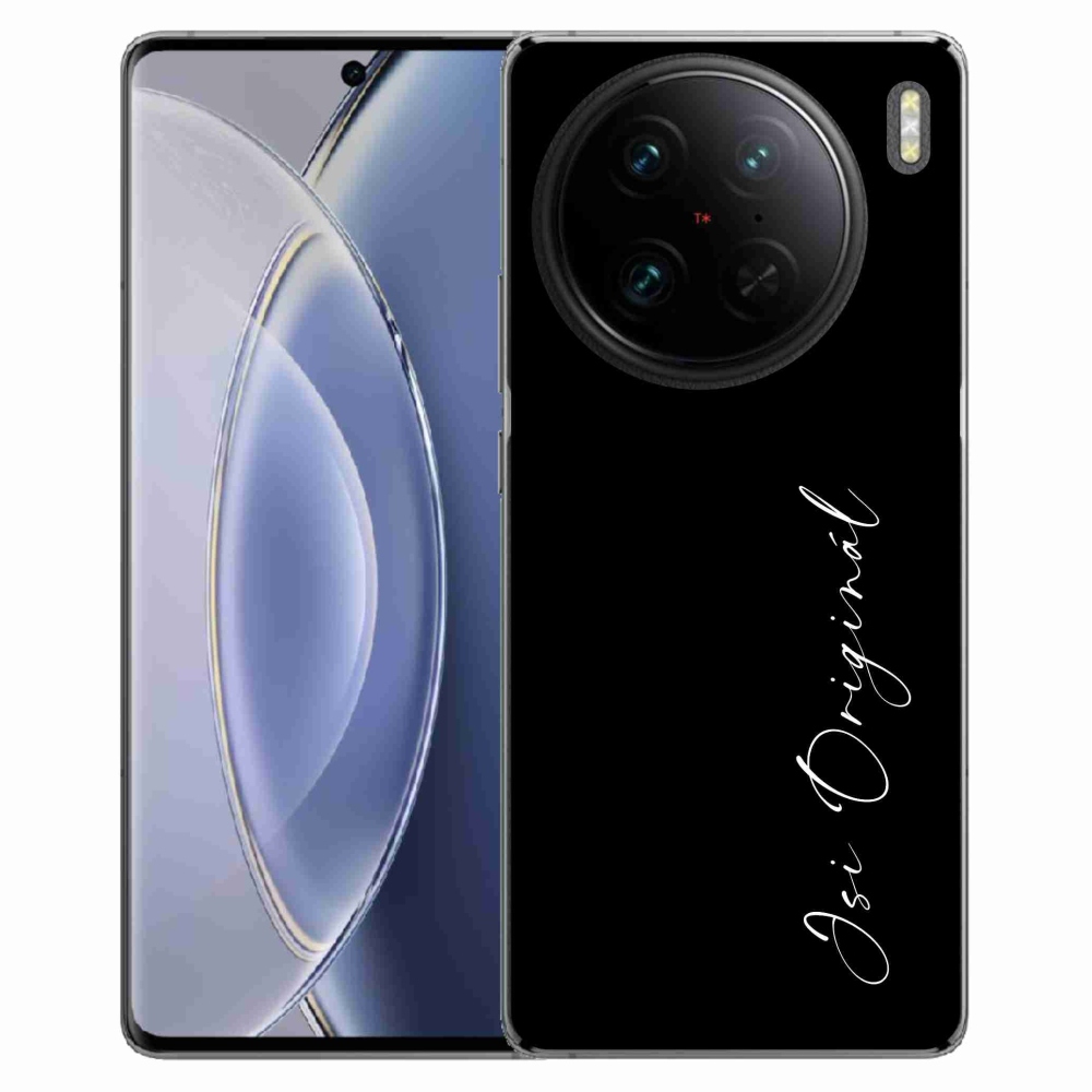 Gél borító mmCase a Vivo X90 Pro - te vagy az eredeti fekete háttérrel