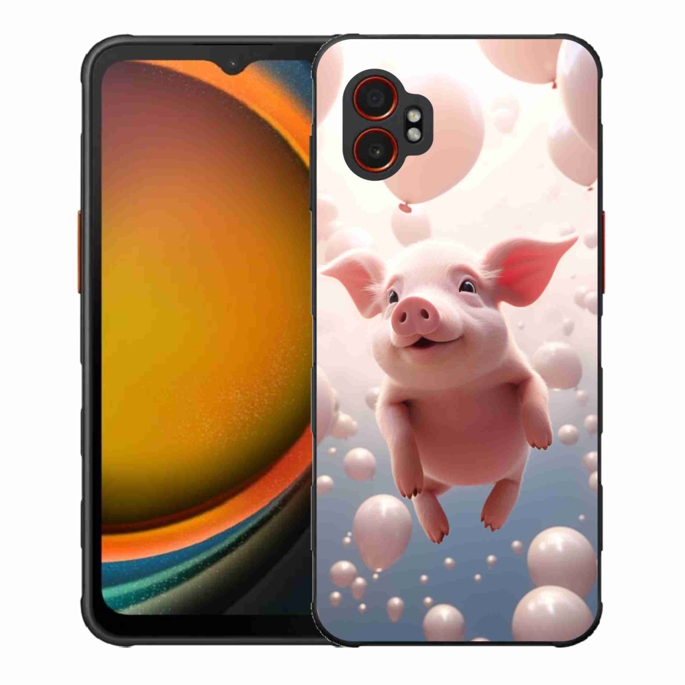 Gél borítás mmCase Samsung Galaxy Xcover 7 Pro - malac lufikkal