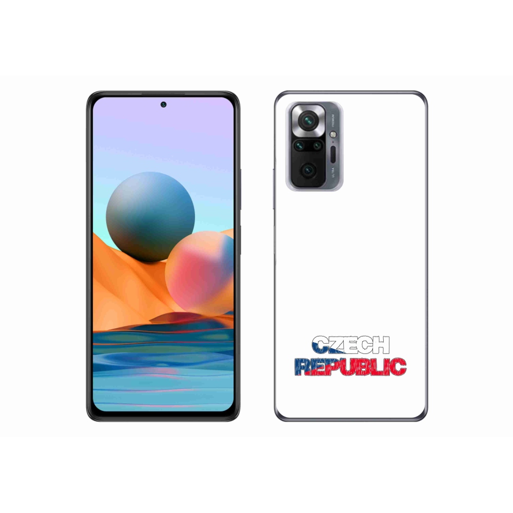 Gél borító mmCase a Xiaomi Redmi Note 10 Pro - Csehország fehér háttérhez