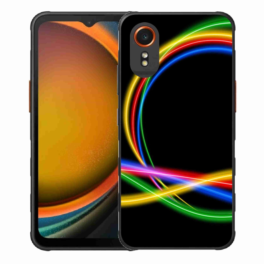 Gél tok mmCase a Samsung Galaxy Xcover 7 készülékhez - neon körök