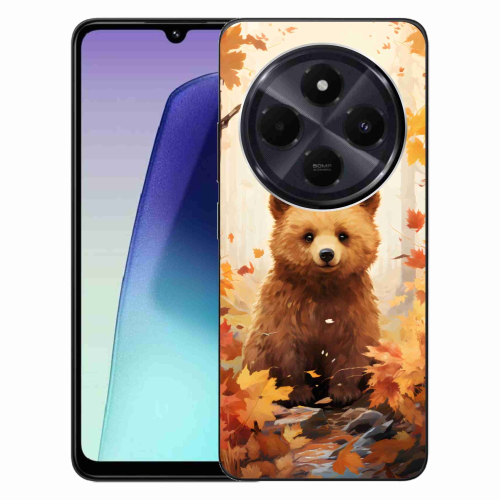 Gél borítás mmCase a Xiaomi Redmi 14C/Poco C75 számára - medve az erdőben