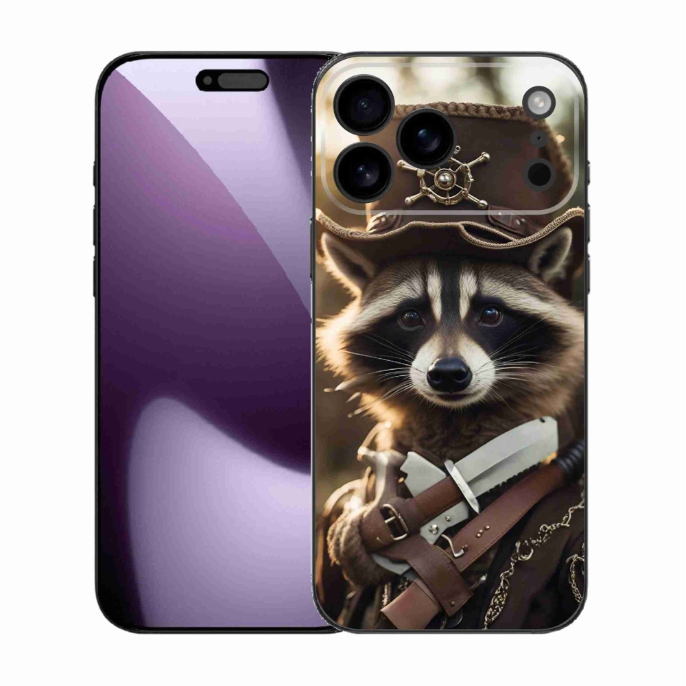 Zselés borítás mmCase iPhone 17 Pro Max készülékhez - mosómedve egyenruhában