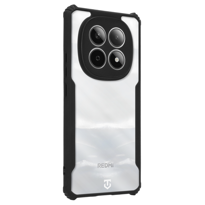 Taktikai Quantum Stealth Cover for Xiaomi Redmi Note 15 5G Clear/Black (átlátszó/fekete)