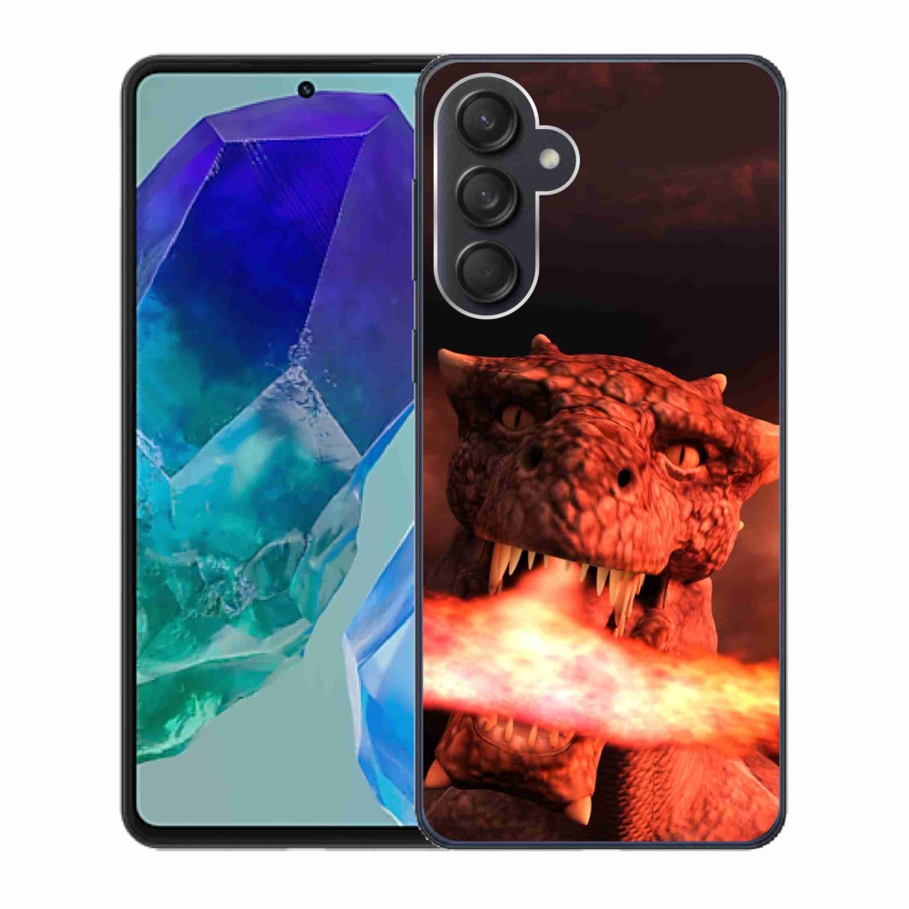 Zselés borítás mmCase Samsung Galaxy M55 5G - sárkány