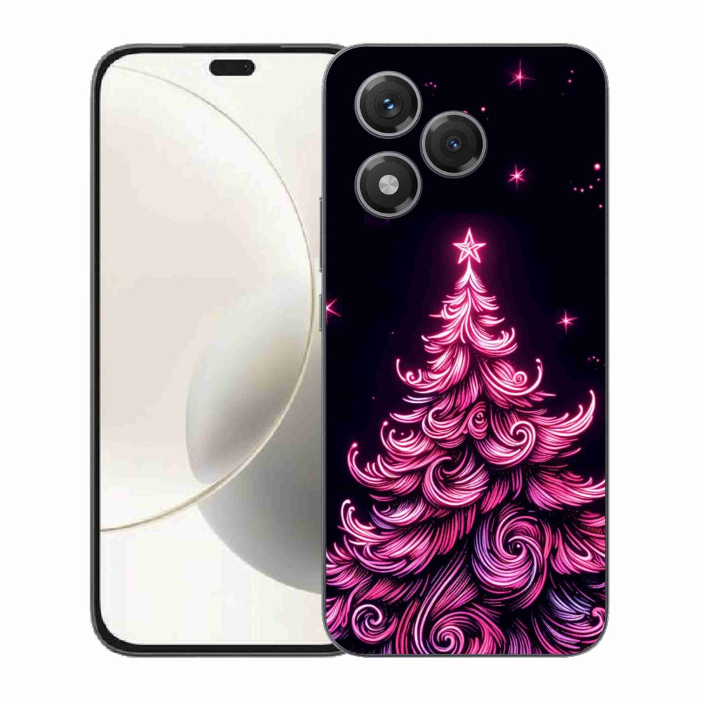 Gél borítás mmCase a Honor 400 Lite-hoz - neon karácsonyfa 2