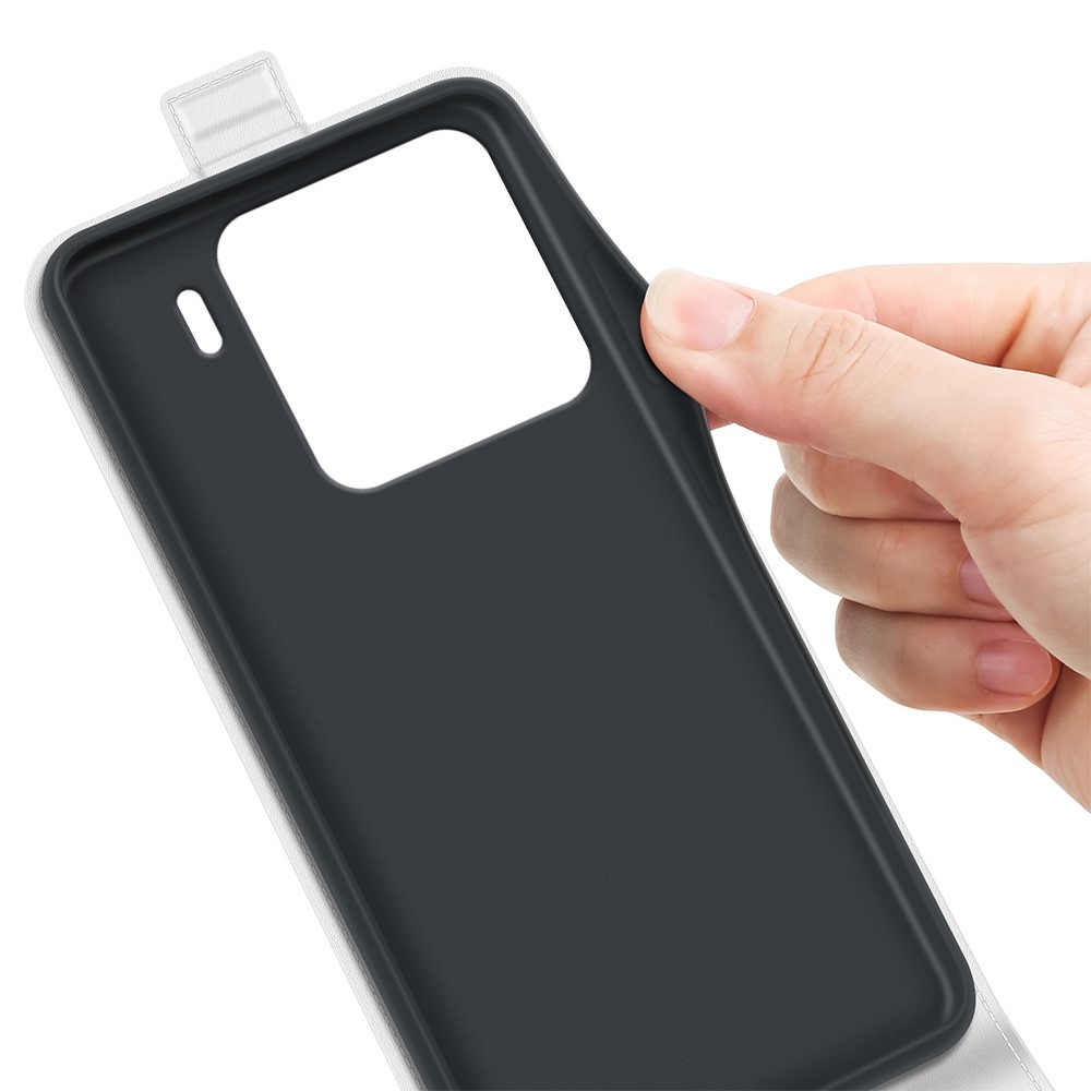 Függőleges könyvtáska Xiaomi 15-öshöz - fehér