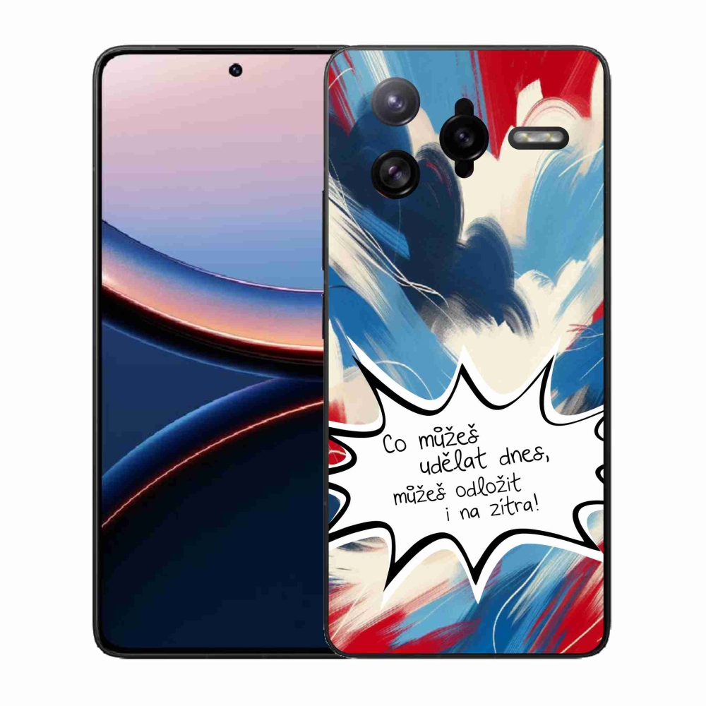 Gél borító mmCase a Xiaomi Poco F7 Ultra számára - vicces szöveg 9 fehér háttér