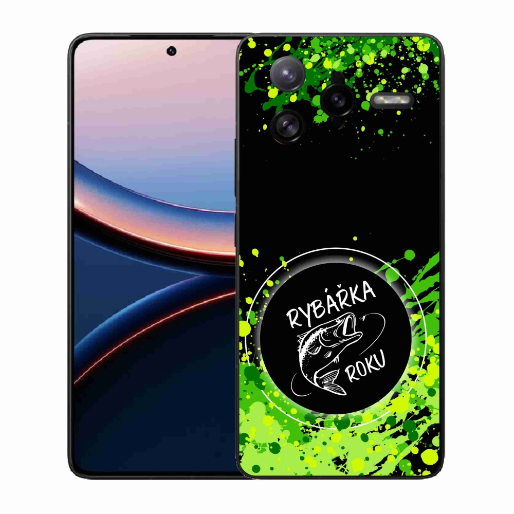 Gél borítás mmCase a Xiaomi Poco F7 Ultra számára - az év horgásza fekete háttérrel