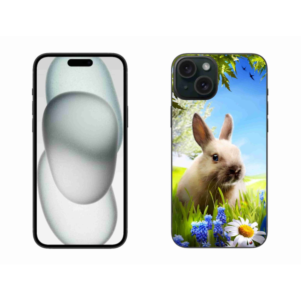 Gél védőhuzat mmCase iPhone 15 Plus készülékhez - nyuszi