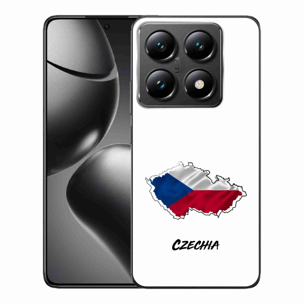 Gél borítás mmCase a Xiaomi 14T Pro - Csehország fehér háttérrel