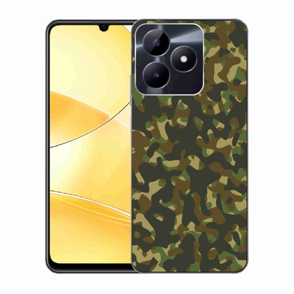 Zselés tok mmCase a Realme C51/C53 készülékhez - terepszínű mintázat 1