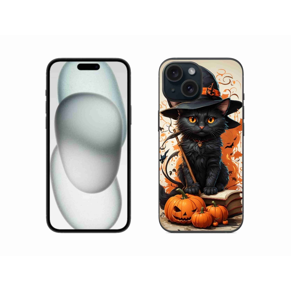Zselés borítás mmCase iPhone 15 készülékhez - macskavarázsló