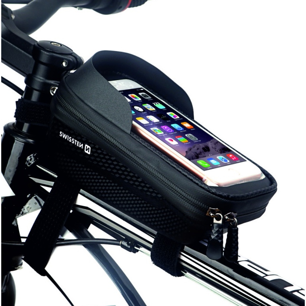 Swissten XL vízálló kerékpártáska - Fekete