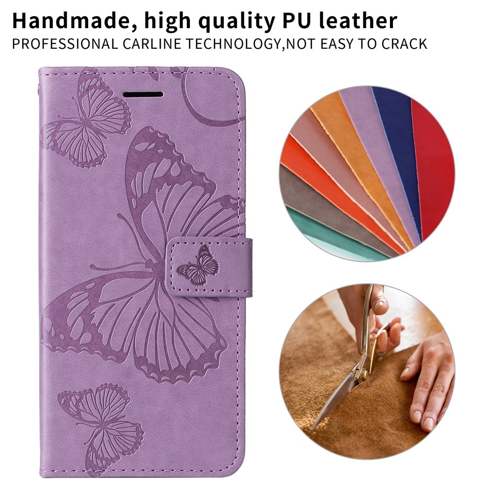Big Butterfly könyvhátlap az iPhone 18 Pro Max/17 Pro Max készülékhez – lila