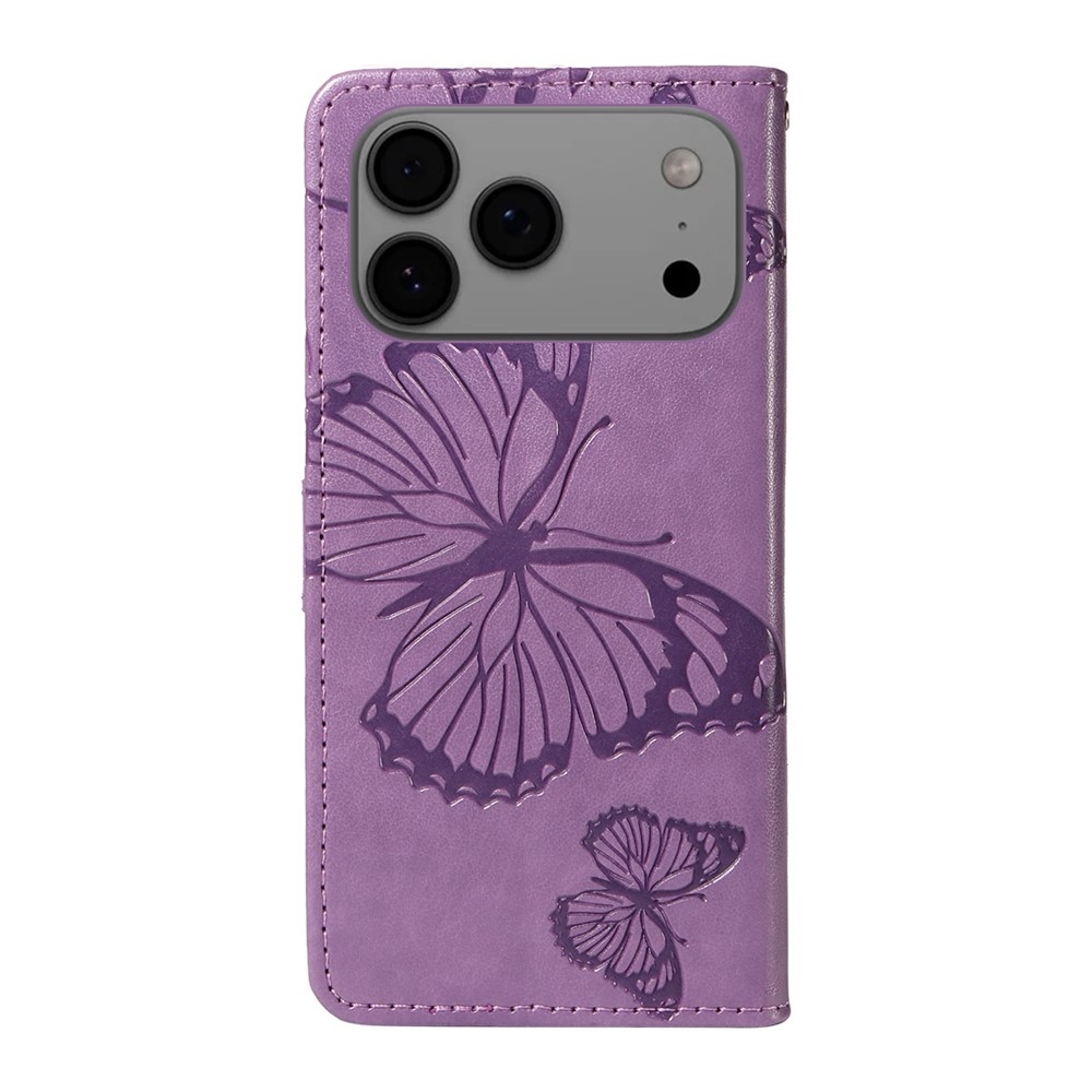 Big Butterfly könyvhátlap az iPhone 18 Pro Max/17 Pro Max készülékhez – lila