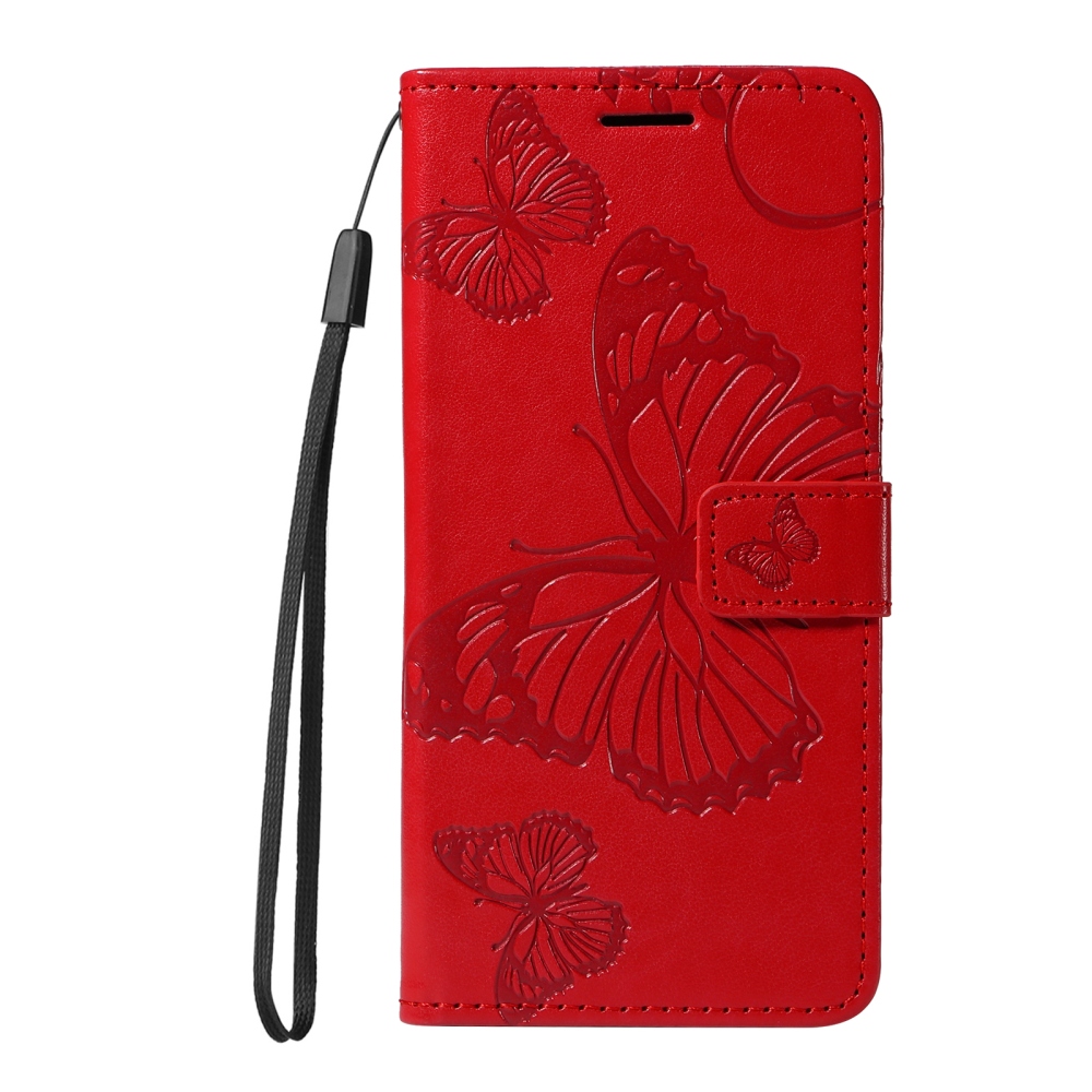 Big Butterfly könyvformájú tok a Motorola Edge 70 Pro 5G-hez – piros