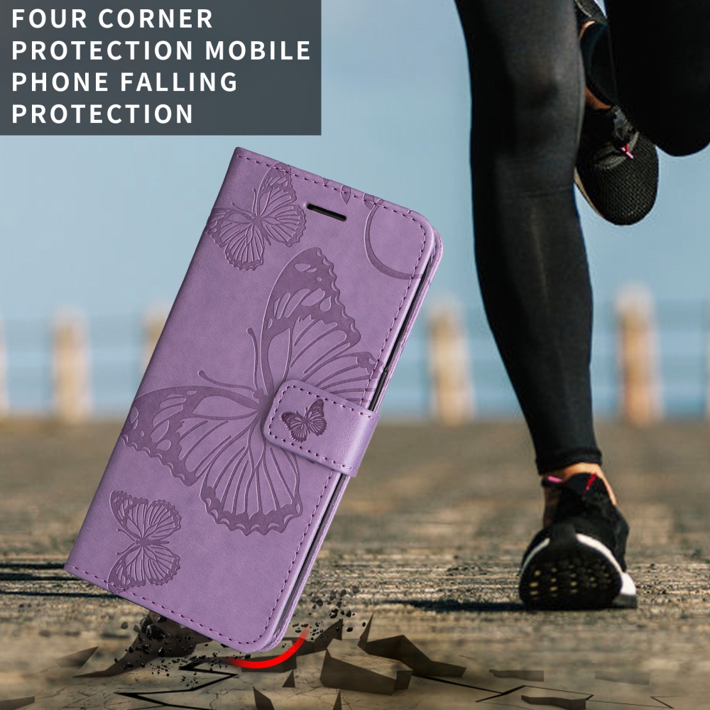 Big Butterfly könyvszerű tok a Motorola Edge 70 Pro 5G-hez – lila