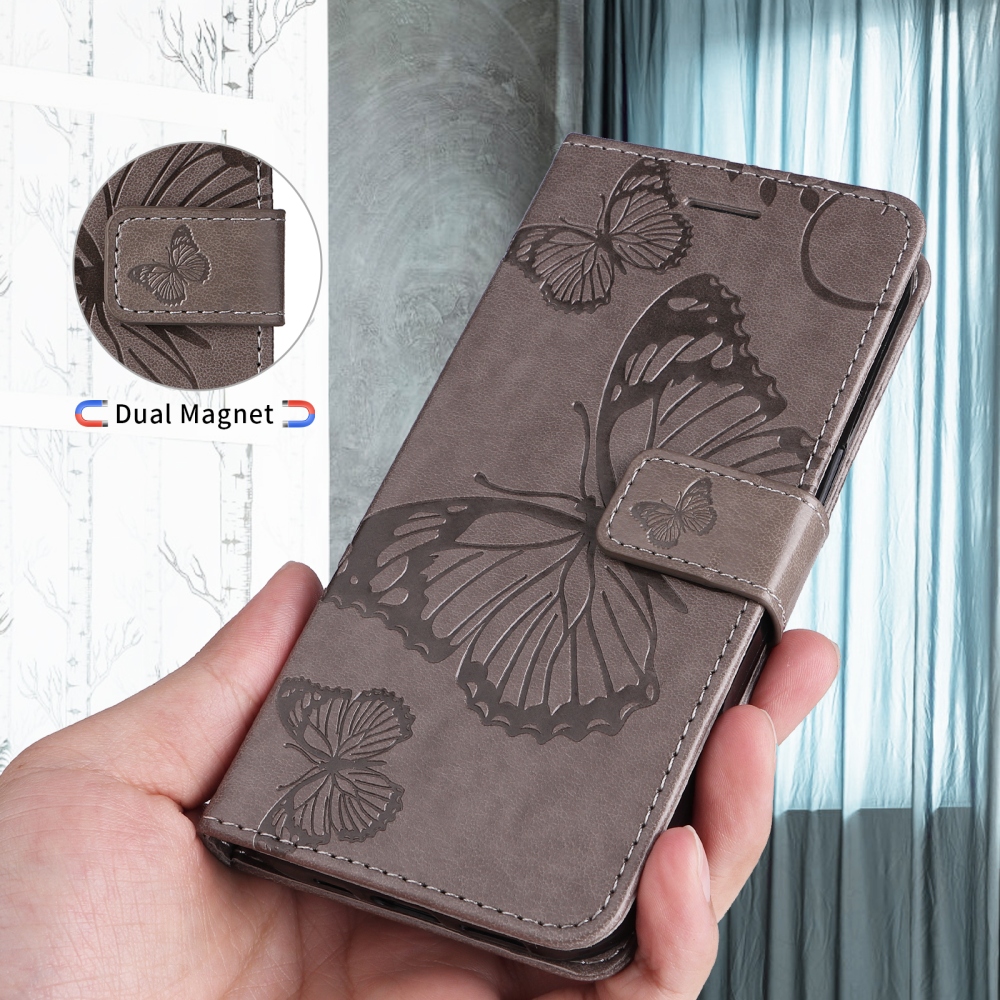 Big Butterfly könyvformájú tok a Motorola Edge 70 Pro 5G-hez – szürke