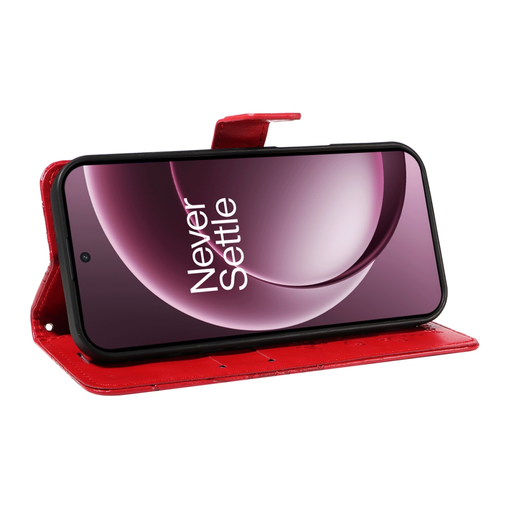 Nagy pillangó könyv tok a OnePlus 15 5G-hez - piros