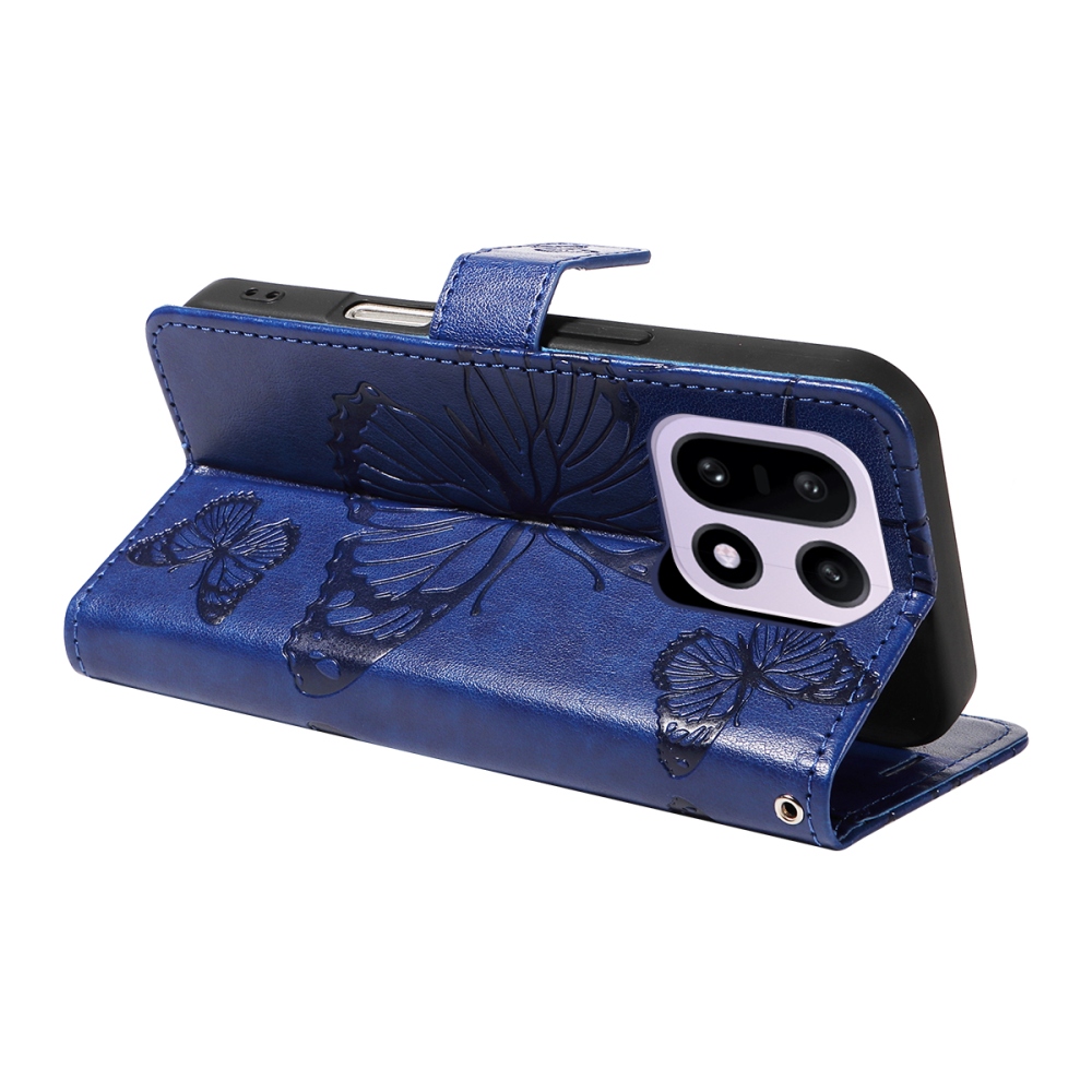 Nagy pillangó könyv tok a OnePlus 15 5G-hez - kék